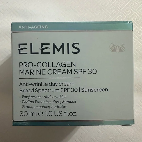 ELEMIS Pro-Collagen Marine Cream SPF 30 - White and Teal - Picture 1 of 2